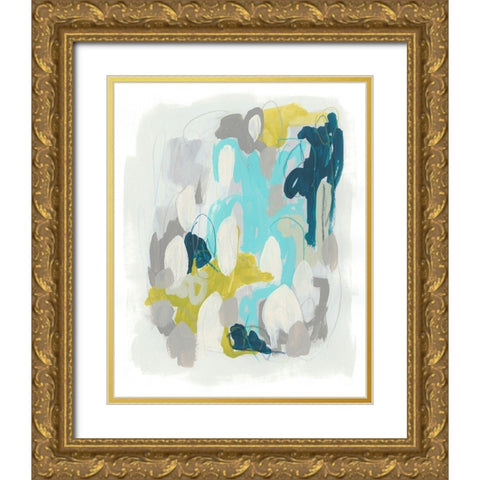 Arc Lights I Gold Ornate Wood Framed Art Print with Double Matting by Vess, June Erica