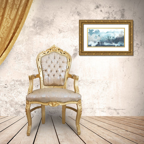 Forest Sea I Gold Ornate Wood Framed Art Print with Double Matting by Vess, June Erica