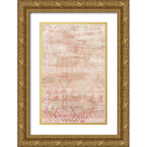 Garnet Weft II Gold Ornate Wood Framed Art Print with Double Matting by Vess, June Erica