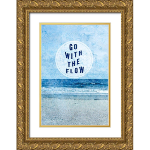 Paradise Sentiment I Gold Ornate Wood Framed Art Print with Double Matting by Fagalde, Jarman