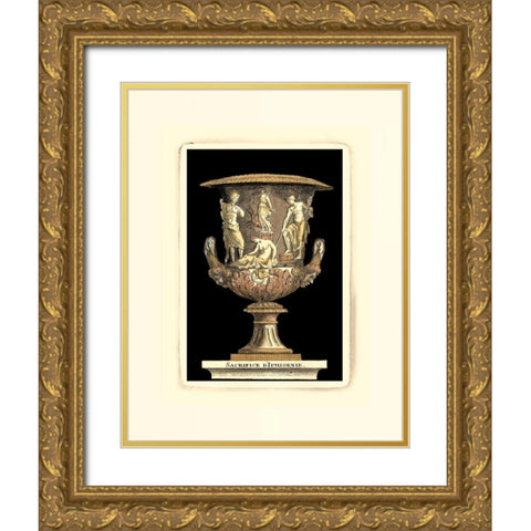 Renaissance Vase I Gold Ornate Wood Framed Art Print with Double Matting by Vision Studio