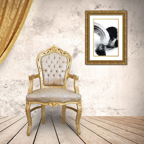 Your Move on White III Gold Ornate Wood Framed Art Print with Double Matting by Chandler, Sharon
