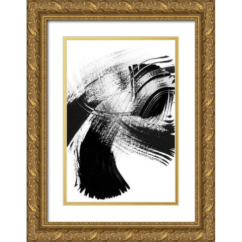 Your Move on White IV Gold Ornate Wood Framed Art Print with Double Matting by Chandler, Sharon