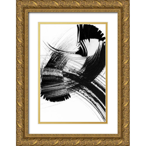 Your Move on White VI Gold Ornate Wood Framed Art Print with Double Matting by Chandler, Sharon