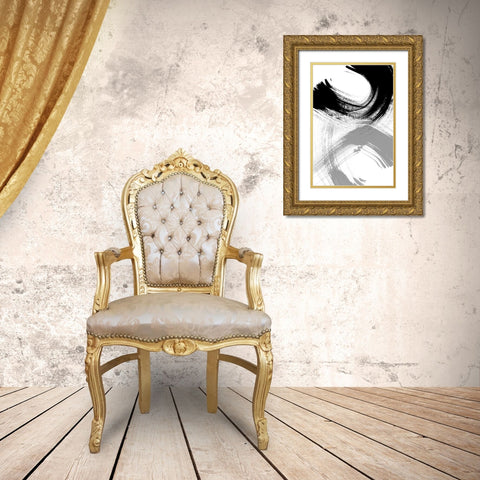 Reveal II Gold Ornate Wood Framed Art Print with Double Matting by Chandler, Sharon