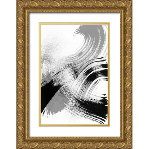 Reveal III Gold Ornate Wood Framed Art Print with Double Matting by Chandler, Sharon