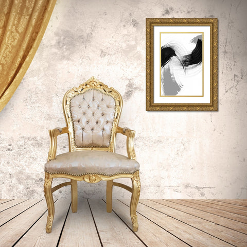 Reveal IV Gold Ornate Wood Framed Art Print with Double Matting by Chandler, Sharon