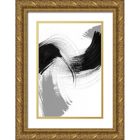 Reveal IV Gold Ornate Wood Framed Art Print with Double Matting by Chandler, Sharon