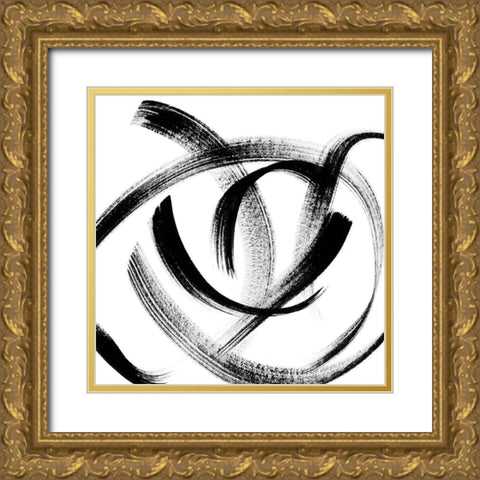 Follow Me III Gold Ornate Wood Framed Art Print with Double Matting by Chandler, Sharon