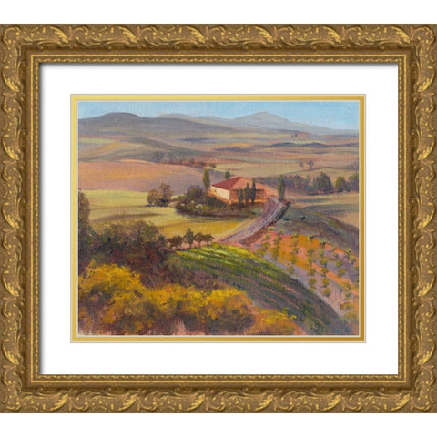 Nostalgic Tuscany I Gold Ornate Wood Framed Art Print with Double Matting by Iafrate, Sandra