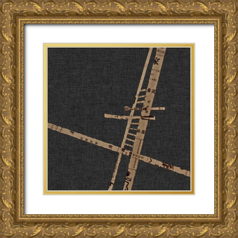 Kozo III Gold Ornate Wood Framed Art Print with Double Matting by Perkins, Greg