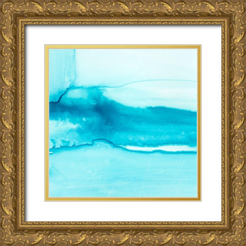 Making Waves III Gold Ornate Wood Framed Art Print with Double Matting by Harper, Ethan
