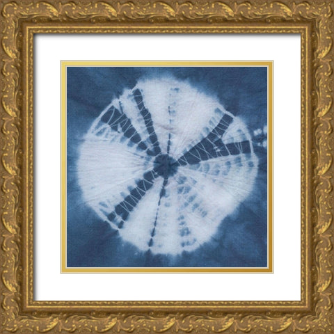 Indigo Sphere II Gold Ornate Wood Framed Art Print with Double Matting by Zarris, Chariklia