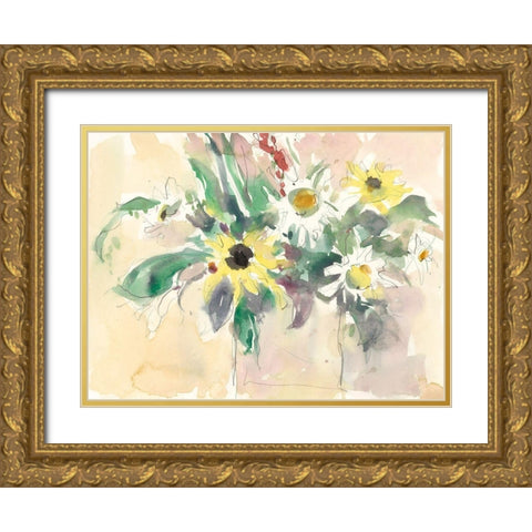 Garden Inspiration I Gold Ornate Wood Framed Art Print with Double Matting by Dixon, Samuel