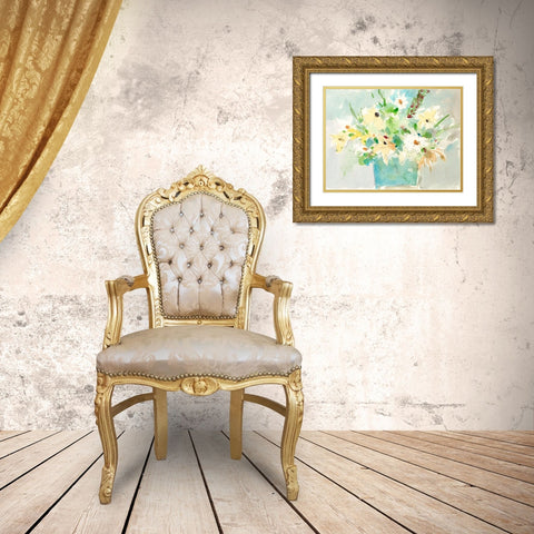 Garden Inspiration II Gold Ornate Wood Framed Art Print with Double Matting by Dixon, Samuel