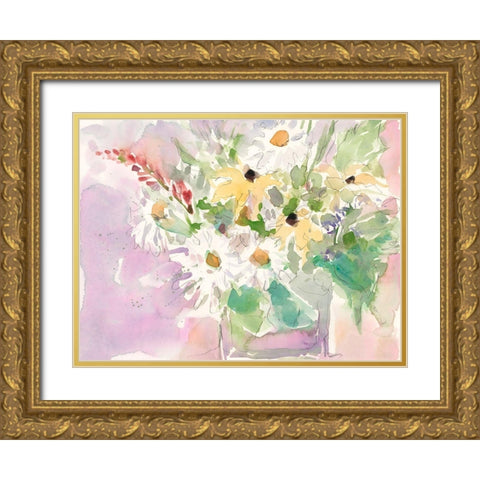 Garden Inspiration III Gold Ornate Wood Framed Art Print with Double Matting by Dixon, Samuel