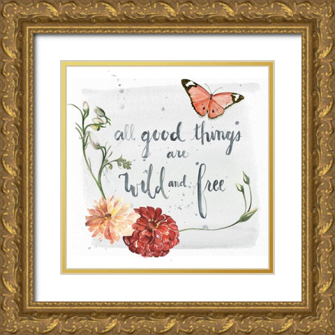 Summer Free I Gold Ornate Wood Framed Art Print with Double Matting by Parker, Jennifer Paxton
