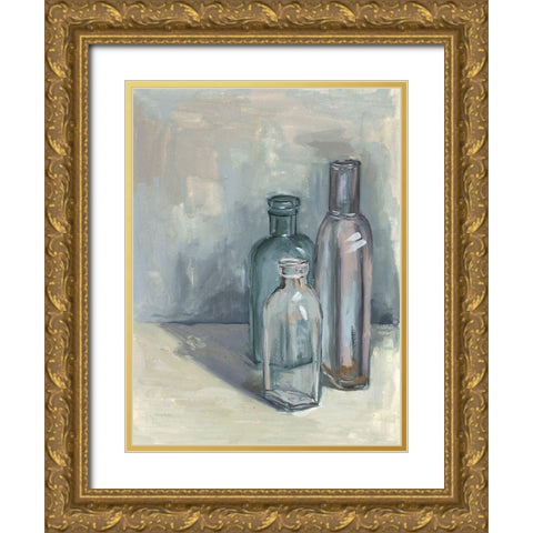 Still Life with Bottles II Gold Ornate Wood Framed Art Print with Double Matting by Wang, Melissa