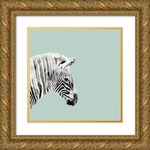 Pop Safari I Gold Ornate Wood Framed Art Print with Double Matting by Borges, Victoria