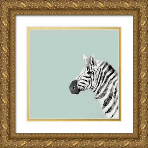 Pop Safari II Gold Ornate Wood Framed Art Print with Double Matting by Borges, Victoria