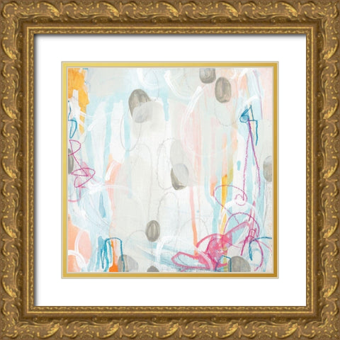 Interior Orbit III Gold Ornate Wood Framed Art Print with Double Matting by Vess, June Erica