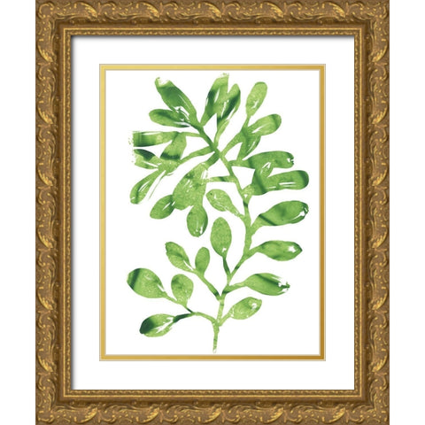 Emerald Tropics II Gold Ornate Wood Framed Art Print with Double Matting by Vess, June Erica
