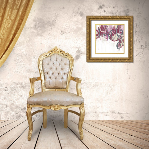 Chrystalline Structure II Gold Ornate Wood Framed Art Print with Double Matting by Vess, June Erica