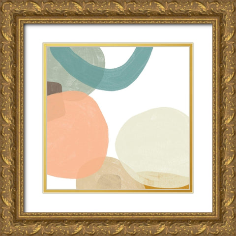 Platelet II Gold Ornate Wood Framed Art Print with Double Matting by Vess, June Erica