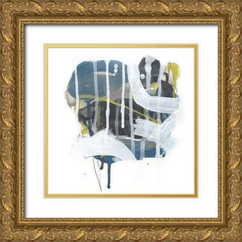 Insignia IV Gold Ornate Wood Framed Art Print with Double Matting by Vess, June Erica