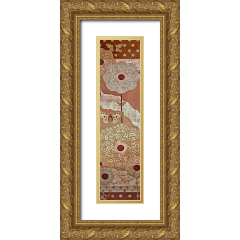 Lace Flower I Gold Ornate Wood Framed Art Print with Double Matting by Perkins, Greg