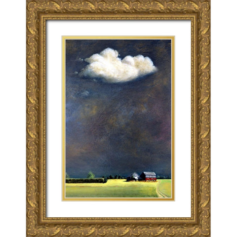 Four Corners Gold Ornate Wood Framed Art Print with Double Matting by Romm, Steven