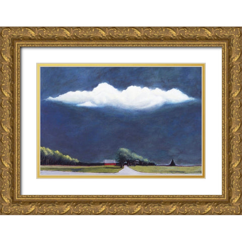 Going To Sag Harbor Gold Ornate Wood Framed Art Print with Double Matting by Romm, Steven
