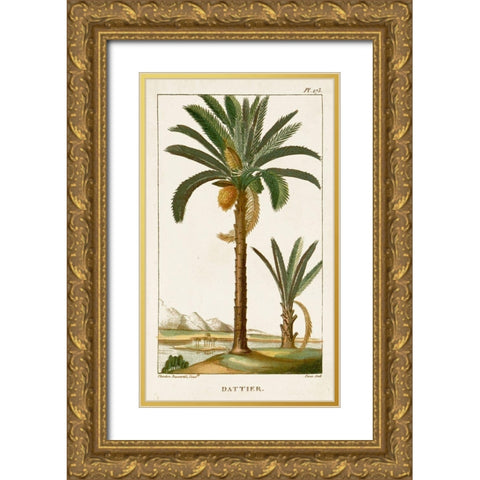 Turpin Exotic Palms IV Gold Ornate Wood Framed Art Print with Double Matting by Turpin