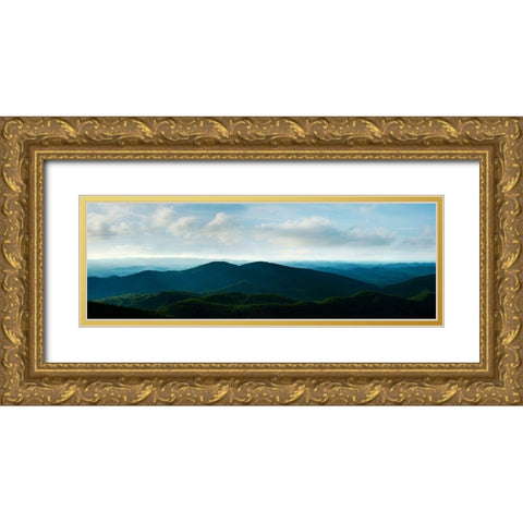 Misty Mountains V Gold Ornate Wood Framed Art Print with Double Matting by McLoughlin, James