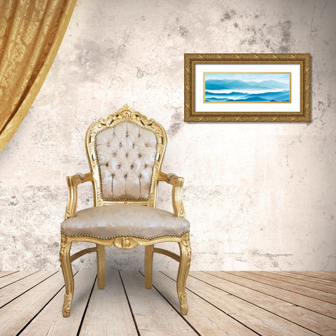 Misty Mountains XI Gold Ornate Wood Framed Art Print with Double Matting by McLoughlin, James