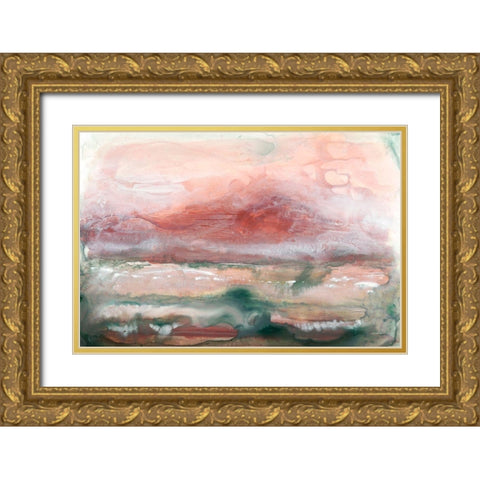 Lost Horizon II Gold Ornate Wood Framed Art Print with Double Matting by Stramel, Renee W.