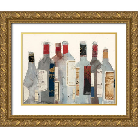 Wine and Spirit I Gold Ornate Wood Framed Art Print with Double Matting by Dixon, Samuel