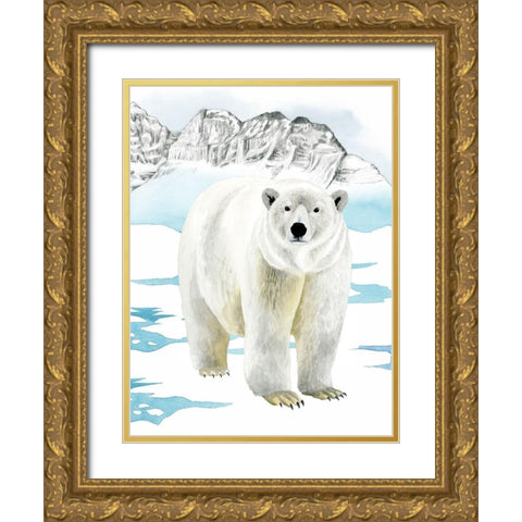 Arctic Animal II Gold Ornate Wood Framed Art Print with Double Matting by Popp, Grace