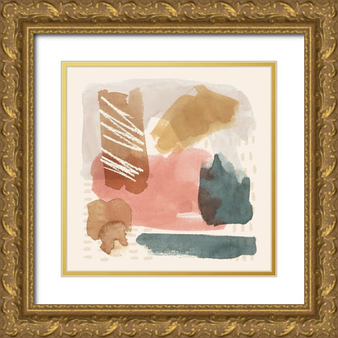 Ochre Echo II Gold Ornate Wood Framed Art Print with Double Matting by Popp, Grace