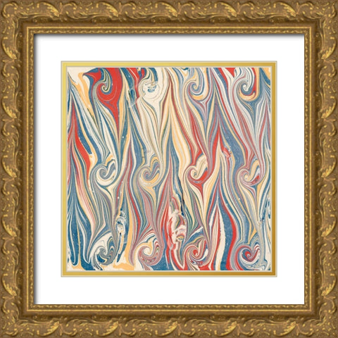 Florentine VI Gold Ornate Wood Framed Art Print with Double Matting by Unknown