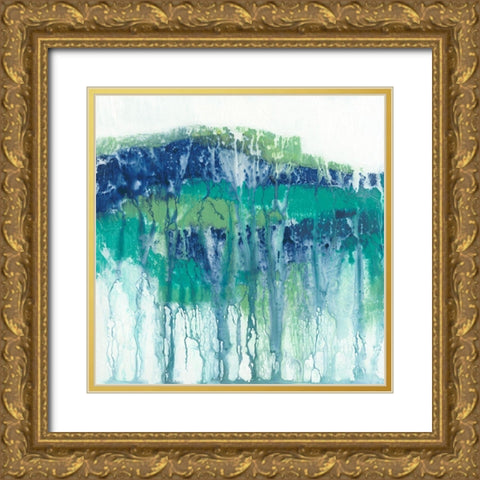 Emerging Layers I Gold Ornate Wood Framed Art Print with Double Matting by Holland, J.