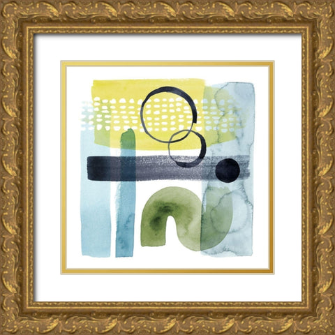 Refractions I Gold Ornate Wood Framed Art Print with Double Matting by Popp, Grace
