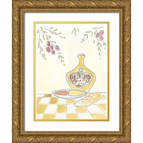 Olio della Cucina I Gold Ornate Wood Framed Art Print with Double Matting by Paul, Alan