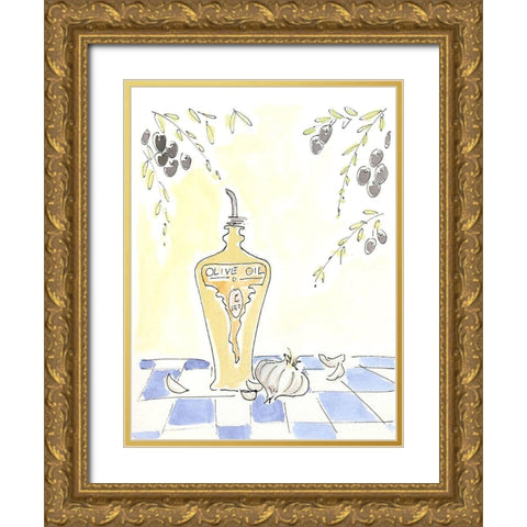 Olio della Cucina III Gold Ornate Wood Framed Art Print with Double Matting by Paul, Alan