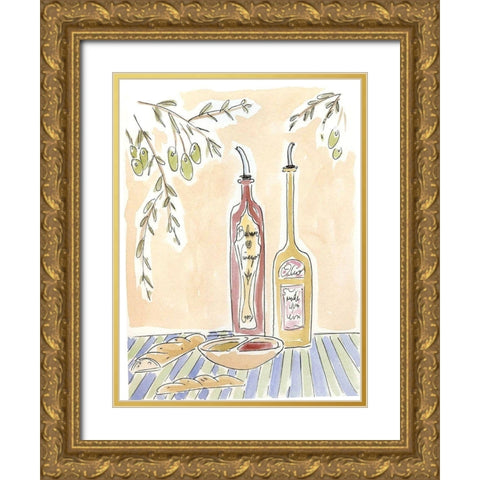 Olio della Cucina IV Gold Ornate Wood Framed Art Print with Double Matting by Paul, Alan