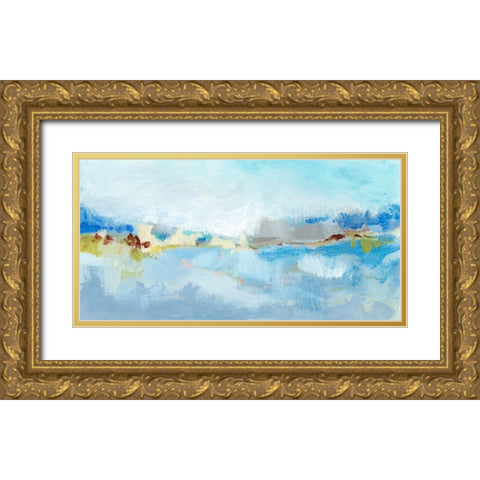 Sea Breeze Landscape II Gold Ornate Wood Framed Art Print with Double Matting by Long, Christina