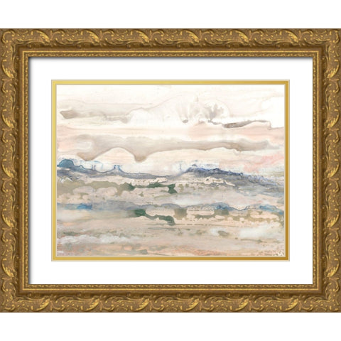 High Desert II Gold Ornate Wood Framed Art Print with Double Matting by Stramel, Renee W.