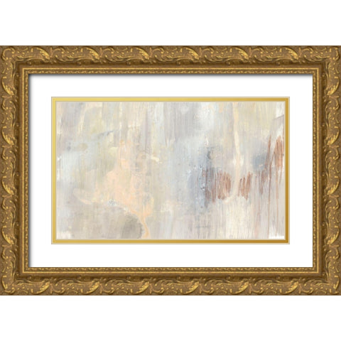 Barely Blush II Gold Ornate Wood Framed Art Print with Double Matting by Goldberger, Jennifer