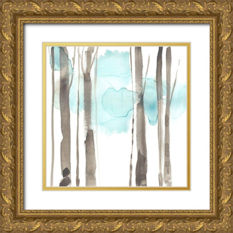 Snow Line IX Gold Ornate Wood Framed Art Print with Double Matting by Goldberger, Jennifer