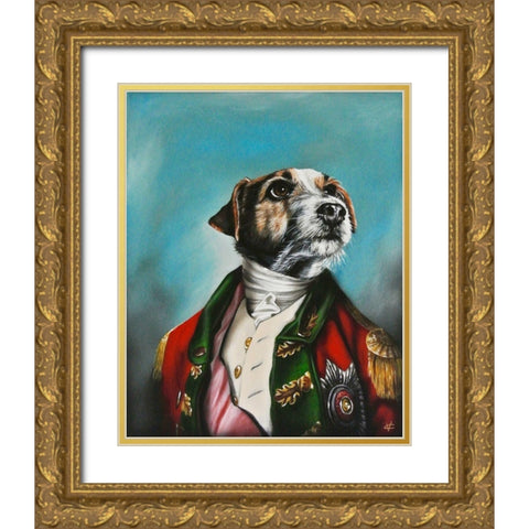 Duke Gold Ornate Wood Framed Art Print with Double Matting by Coleman, Victoria